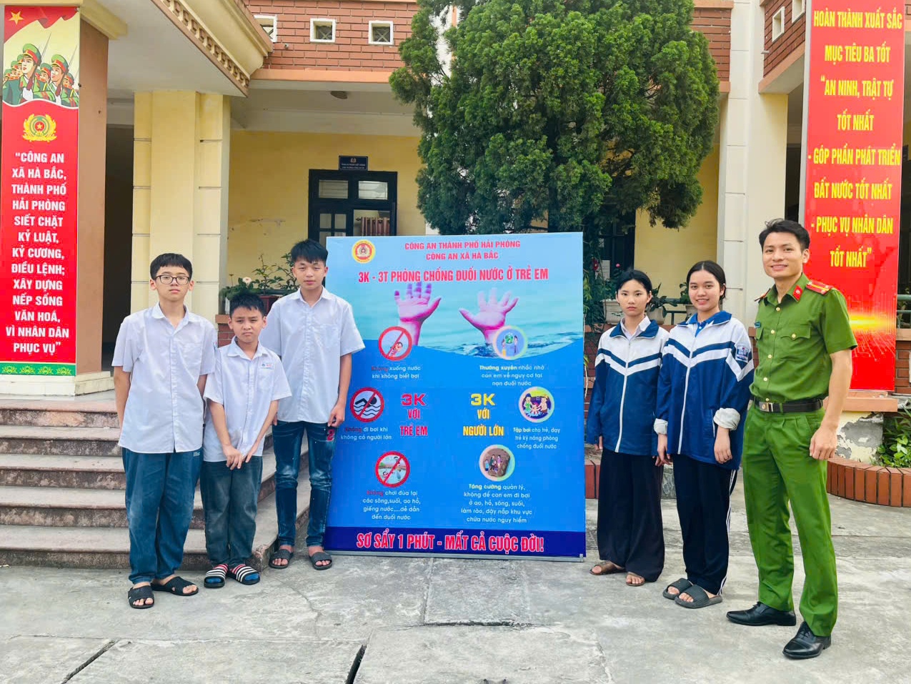 Công an xã Hà Bắc: Cảnh báo về phòng chống đuối nước dịp hè 2026